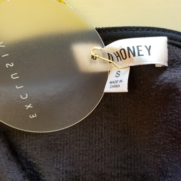 NWT Black Velvet Bodysuit - Picture 4 of 8